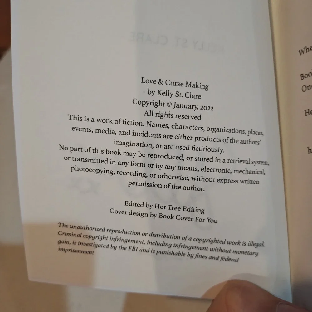 Love & Curse Making Magical Dating Agency Kelly St Clare Autographed Signed 2022
